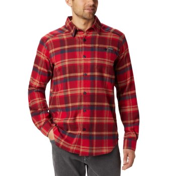 Columbia Muške Košulje - Cornell Woods Flannel Long Sleeve Plave Crvene | ETZP-01264